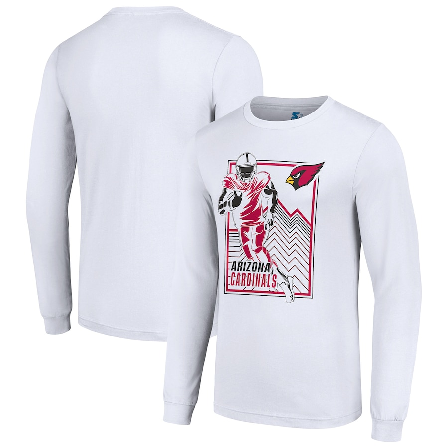 Men Arizona Cardinals white 2024 NFL Long sleeve T Shirts